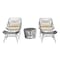 Manhattan Comfort Ashland 3-Piece Patio Conversation Set with Foot Ottomans in Cream OD-CV023-CR - alternate 2